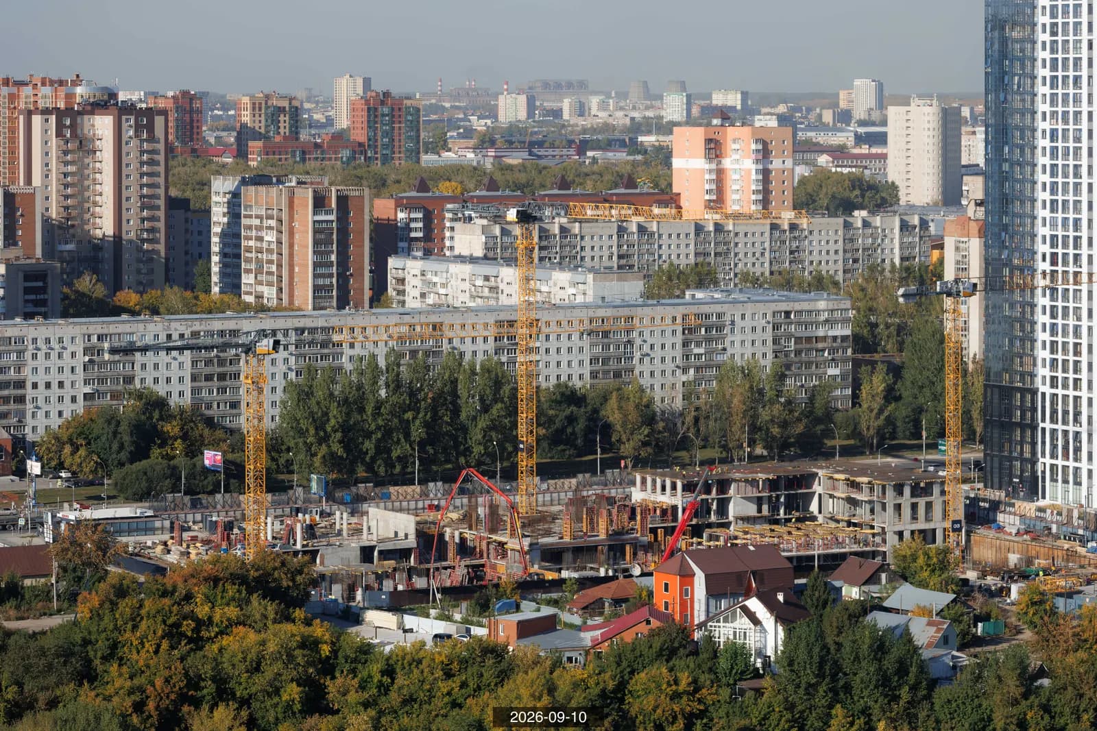 Город-на-озере: ход строительства, сентябрь 2026