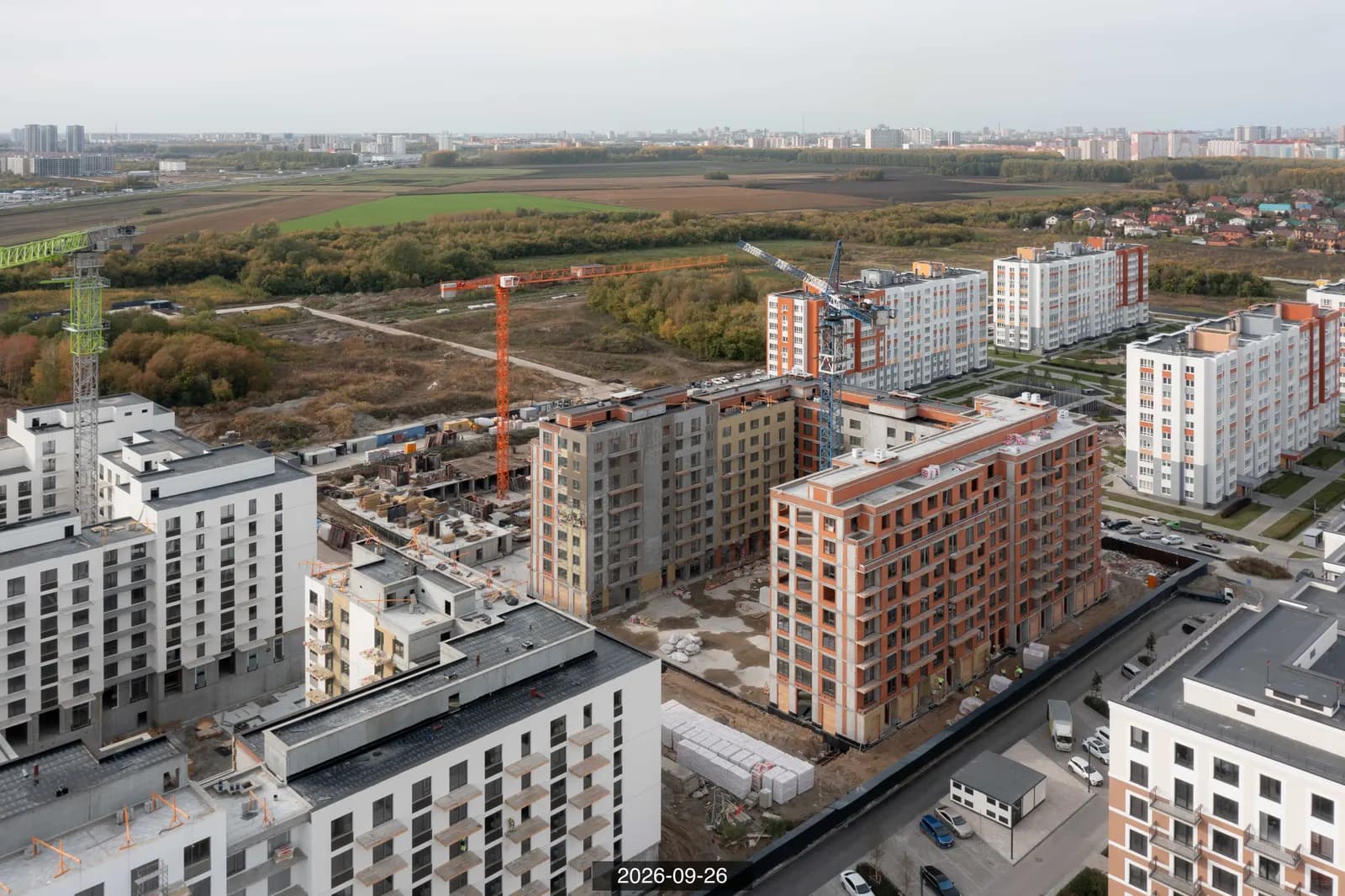 Жилой район Пшеница: ход строительства, сентябрь 2026