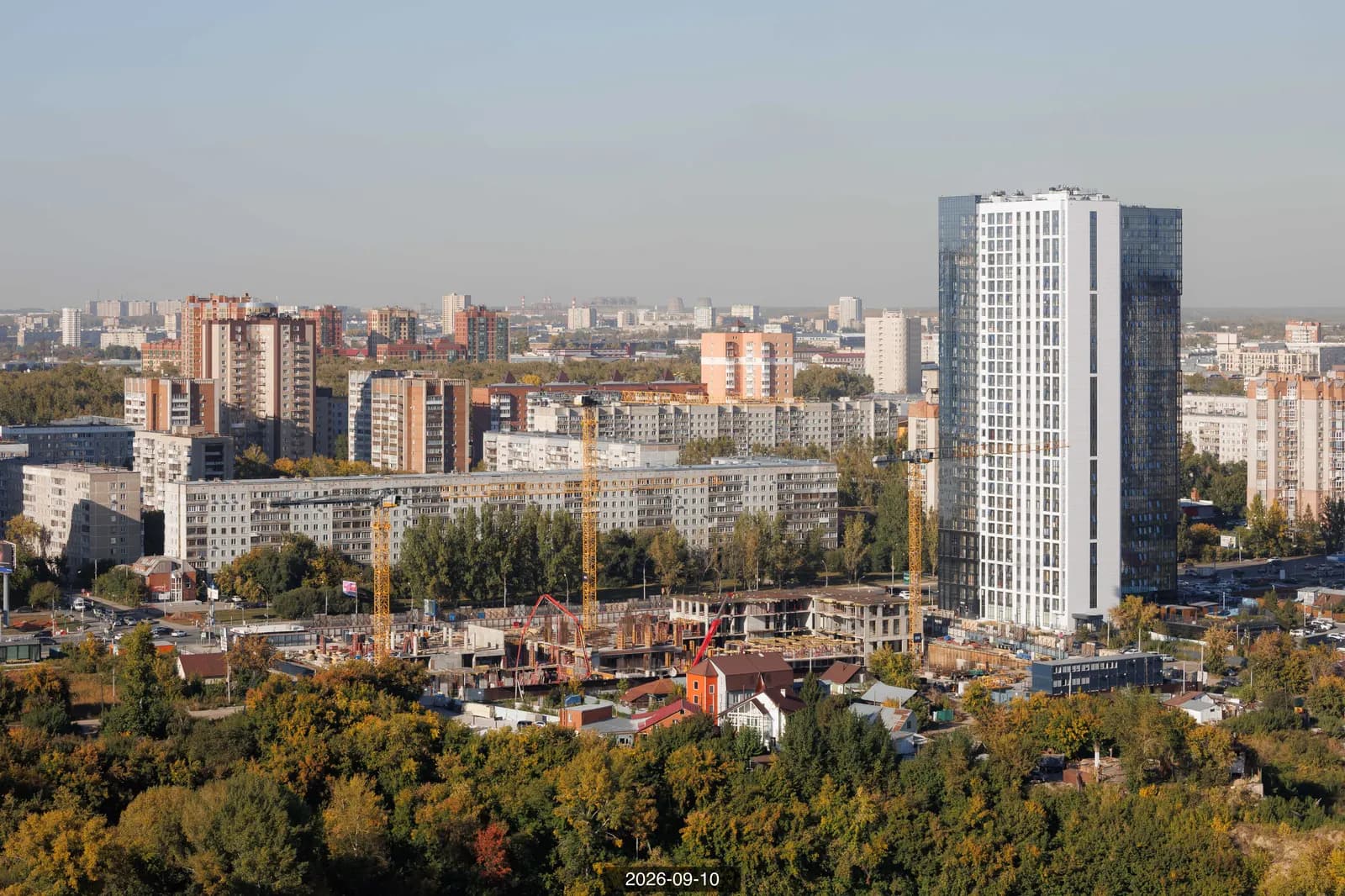 Город-на-озере: ход строительства, сентябрь 2026